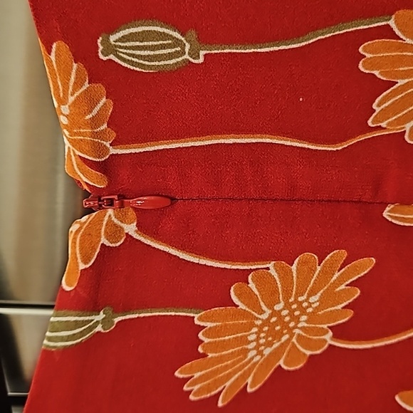 💕MADEWELL💕 Tulip-Sleeve Maxi Dress ~ Tall Sunflowers Print 4 - Picture 10 of 15